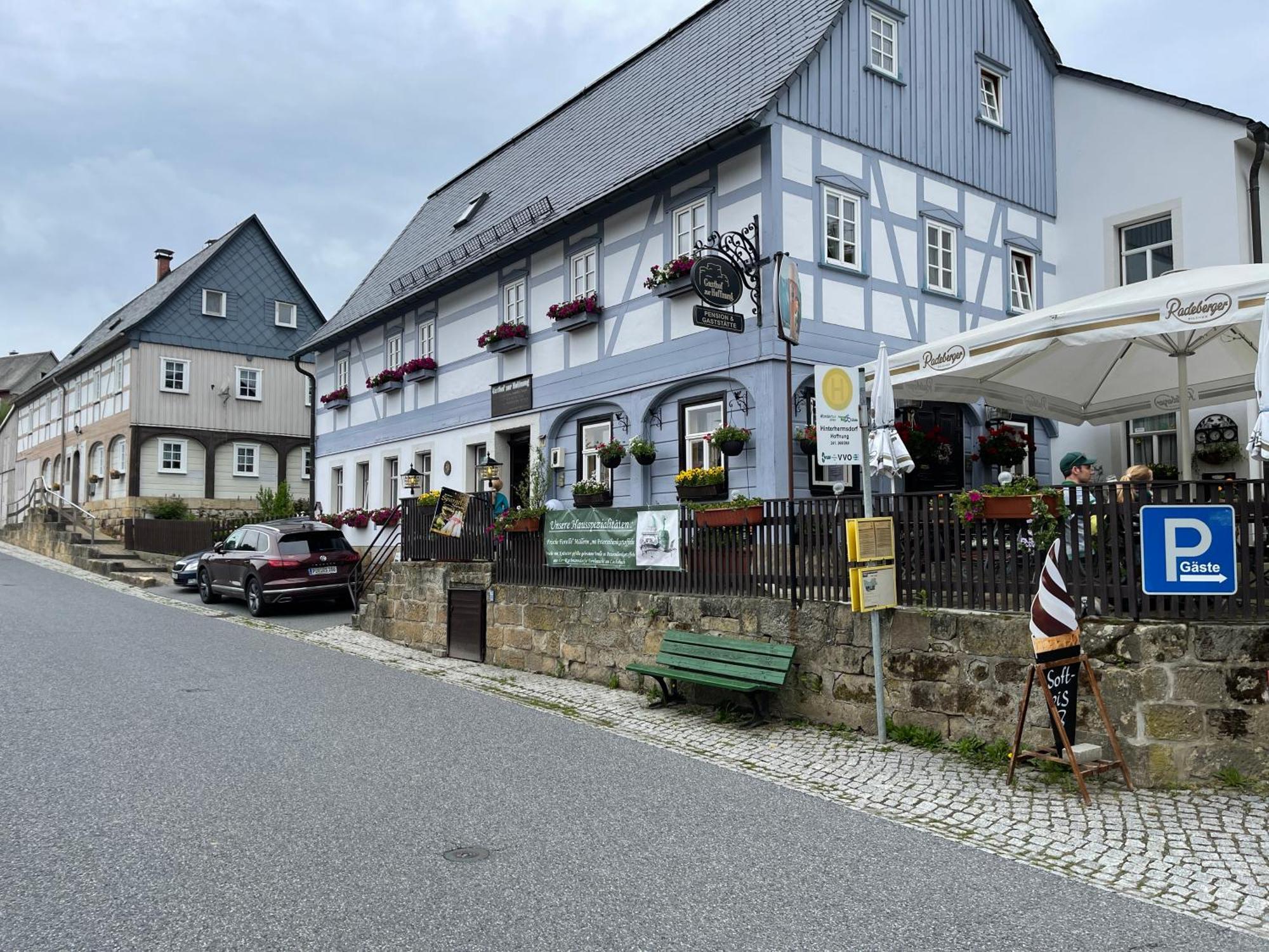 Gasthof zur Hoffnung Hinterhermsdorf Exterior foto