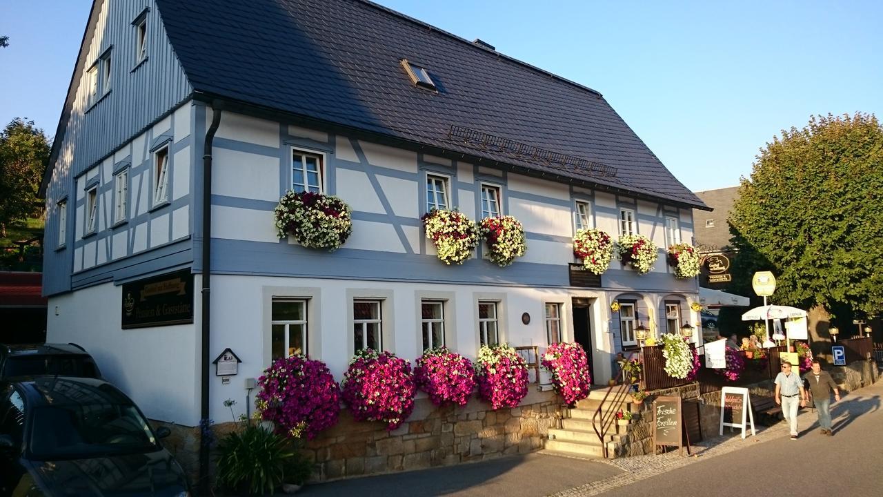 Gasthof zur Hoffnung Hinterhermsdorf Exterior foto